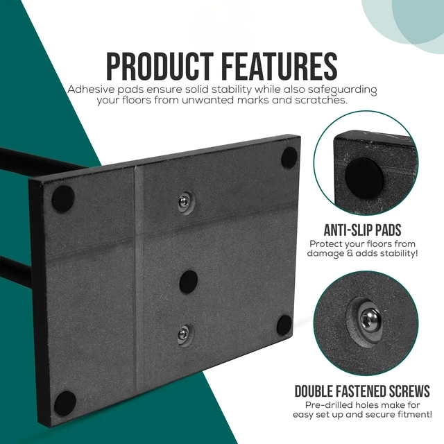 Alt view image 6 of 7 - Free Standing Towel Rack - Matte Black Finish with Marble Base | Stand Alone 2 Tier Stainless Steel Towel Rack for Bathroom Floor - Heavy Marble Base, Double T Shape Drying Stand for Towels
