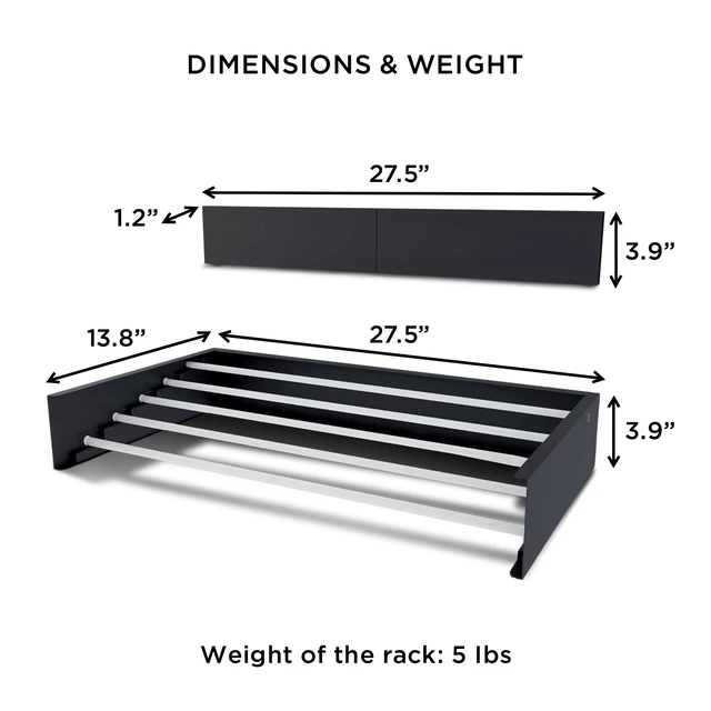 Alt view image 5 of 7 - Laundry Drying Rack (28-INCH White), Wall Mounted, Retractable Clothes Drying Rack, 40lbs Capacity, 11.6 Linear Ft, with Wall Template and Long Screwdriver Bit