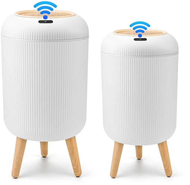 Main image of 2 Pack Automatic Trash Can 12L /3 Gallon and 10L /2.64 Gallon | Bathroom Trash Bin with Lid Touchless Small Smart Motion Sensor Garbage Cans for Kitchen, Bathroom,Living Room and Bedroom