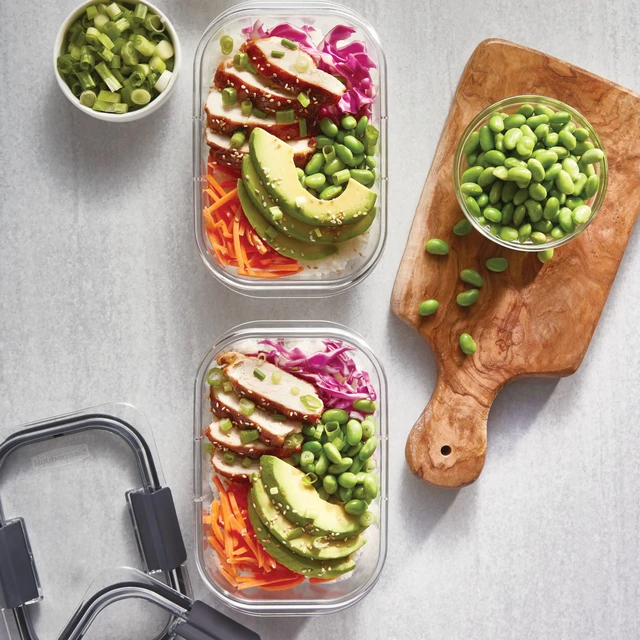 Alt view image 5 of 7 - Brilliance BPA Free Airtight Food Storage Containers with Lids, Set of 4 (4.7 Cup) Ideal for Lunch, Meal Prep, and Leftovers