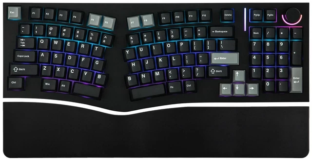 Main image of Feker Alice98 Ergonomic 98 Keys Custom Mechanical Keyboard | VIA Programmable, USB-C Wired Gaming Keyboard, Hot Swappable, 5 Layer Paddings, Control Knob, NKRO, RGB for Win/Mac (Black)