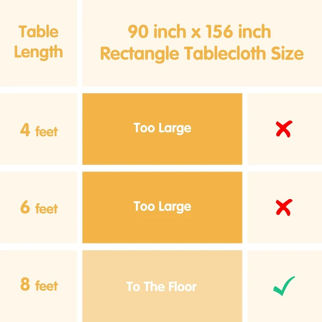 Alt view image 6 of 7 - 6 Pack Ivory Tablecloths 90x156 Inch for 8ft Rectangle Tables | 150 GSM Polyester Fabric, Floor Length Drop, Water, Stain & Wrinkle Resistant Cloth Cover for Wedding Reception Banquet Party
