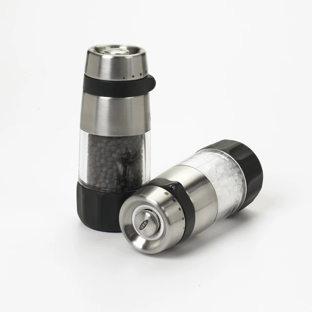 Alt view image 2 of 7 - Salt and Pepper Grinder Set, Stainless Steel