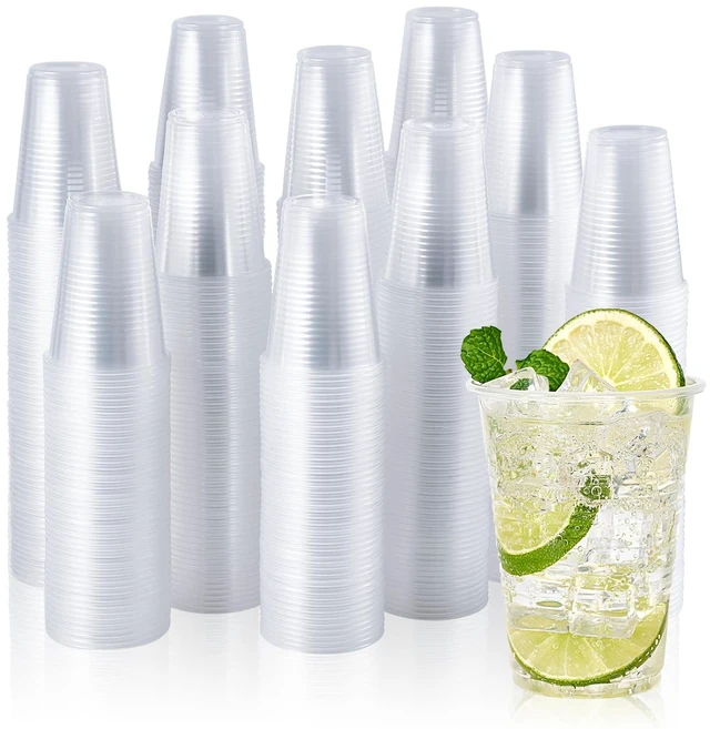 Main image of 2000 Pack 9 OZ Clear Disposable Plastic Drinking Cups for Restaurant | PP Tumblers, Heavy Duty, Durable, Ideal for Office, Business, Party, Large Gathering, Wedding, Thanksgiving, Christmas