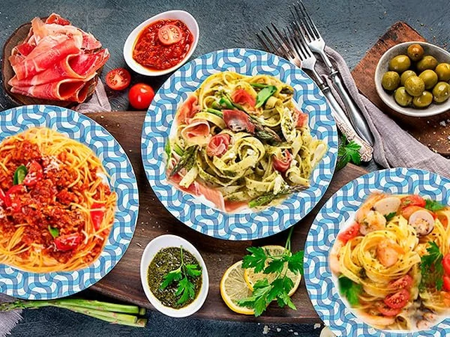 Alt view image 6 of 7 - Paper Plates 10 inch Bulk 300 Count | Thickened Disposable Plates Large Heavy Duty Dinner Paper Plates for Holiday, Party, Picnic and Everyday Use