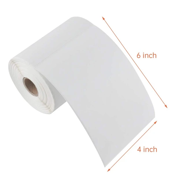 Alt view image 3 of 6 - 5000 4" x 6" Direct Thermal Shipping Labels with 250 Labels/Roll | 20 Rolls, BPA Free, Perforated Easy-Tear, Strong Adhesive, Compatible with Zebra 2844 ZP-450 ZP-500 ZP-505