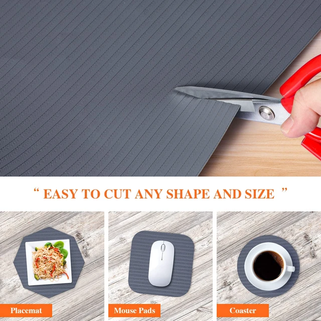Alt view image 5 of 7 - Shelf Liner Non Adhesive, Washable Cabinet Liners for Shelves | Waterproof Durable Non-Slip Drawer Liners for Kitchen Cabinets, Cupboard, Pantry, Gray, 24 Inch x 30 ft