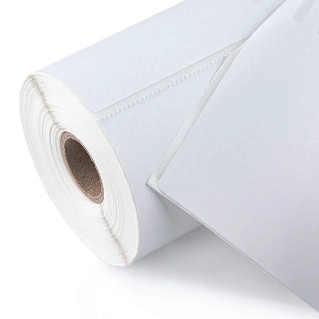Alt view image 4 of 5 - 4400 4x6 Thermal Shipping Labels, Replacement for DYMO 1744907 | 20 Rolls, 220 Labels Per Roll, BPA Free, White Perforations, Strong Adhesive, Compatible with Rollo, Jadens, Nelko, DYMO 4XL