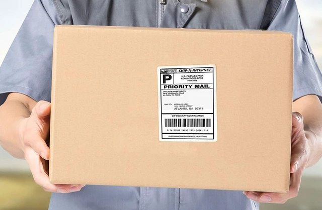 Alt view image 4 of 4 - 4 x 6 Fanfold Labels, 4000 Thermal Shipping Label for FedEx Shipping Label (4 Stack- 4000 Labels)