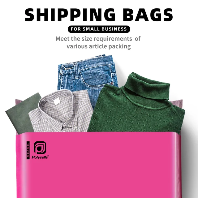 Alt view image 4 of 6 - 1000 pcs 10x13 Inches Pink Poly Mailers Shipping Envelopes, Strong Adhesive Sealing, Waterproof, and Tear-resistant Postal Mailing Bags for Clothing, Books, and Accessories