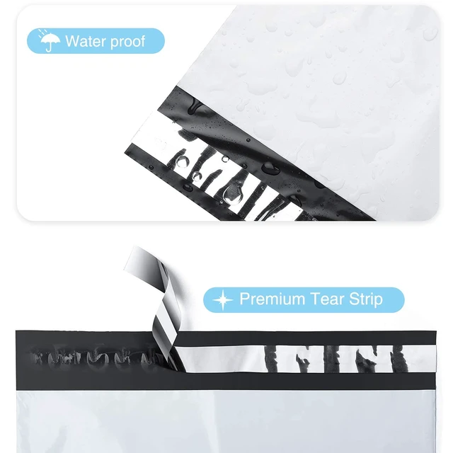 Alt view image 4 of 7 - Poly Mailers 19x24Inch 250Pcs,Waterproof Shipping Bags for Clothing | Strong Adhesive Shipping Envelopes for Small Business,Self Seal Heavy Duty Poly Mailer Bags,Flexible Mailing Bags White