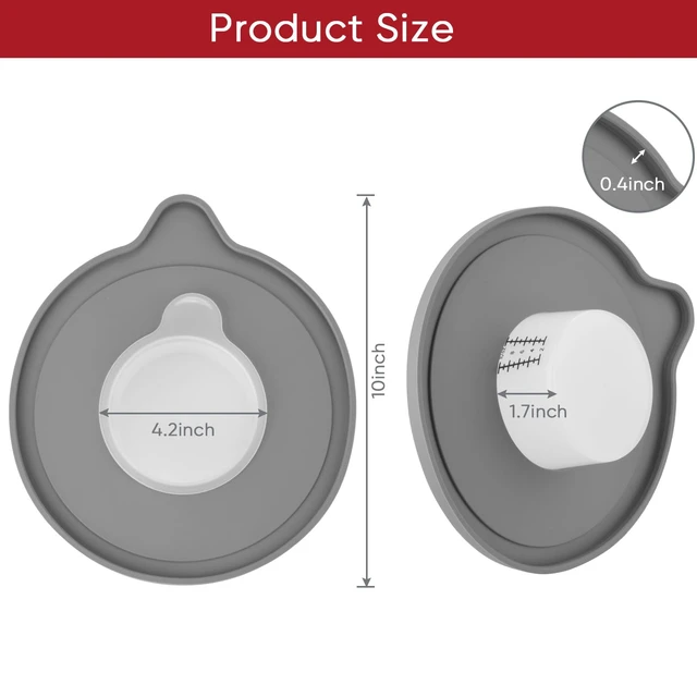 Alt view image 4 of 5 - Tilt-Head Stand Mixer Glass Bowl, 5 QT,Compatible with Kitchenaid Artisan&Classic Series,Glass Bowl with Lid,Mixer Bowl Cover to Prevent Spilling of Ingredients,Contemporary with Grey Lid