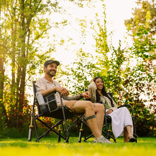 Alt view image 7 of 7 - Freestyle Rocker XL Camping Chair - Indigo Blue