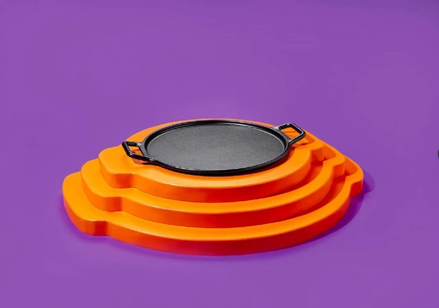 Alt view image 4 of 7 - Pre-Seasoned Cast Iron Pizza Pan with Handles, 14 Inches | Cast Iron Baking Plate for Homemade Crusts & Flatbreads, Durable Heirloom Quality Pizza Pan with Handles