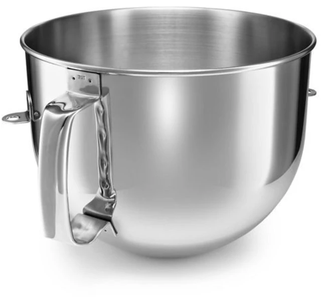 Main image of KA7QBOWL 7-Qt Polished Bowl-Lift Stainless Steel Mixing Bowl | Fits Select 7 Quart Bowl-Lift Mixers, Ideal for Preparing Desserts, Polished Mirror Finish Resists Dents