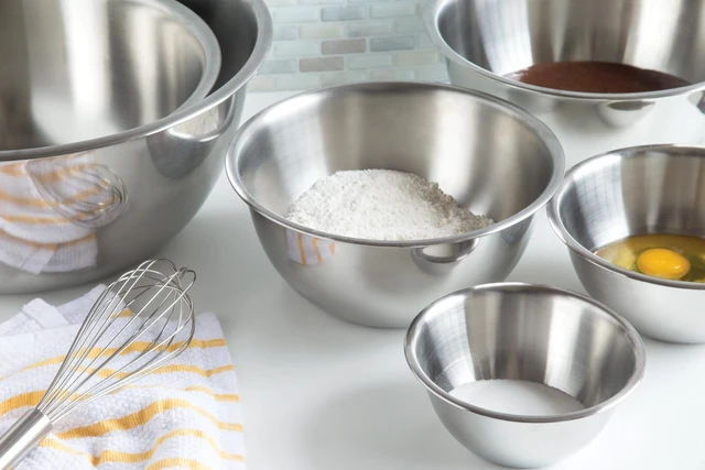 Alt view image 2 of 7 - 6-Piece Nesting Stainless Steel Polished Mixing Bowls Set | 0.5, 1.25, 2.75, 4.25, 6.25 and 10.75 Quart Mixing Bowl Set | Nesting Bowls For Easy Storage | Durable Stainless Steel Bowls