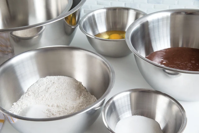 Alt view image 3 of 7 - 6-Piece Nesting Stainless Steel Polished Mixing Bowls Set | 0.5, 1.25, 2.75, 4.25, 6.25 and 10.75 Quart Mixing Bowl Set | Nesting Bowls For Easy Storage | Durable Stainless Steel Bowls