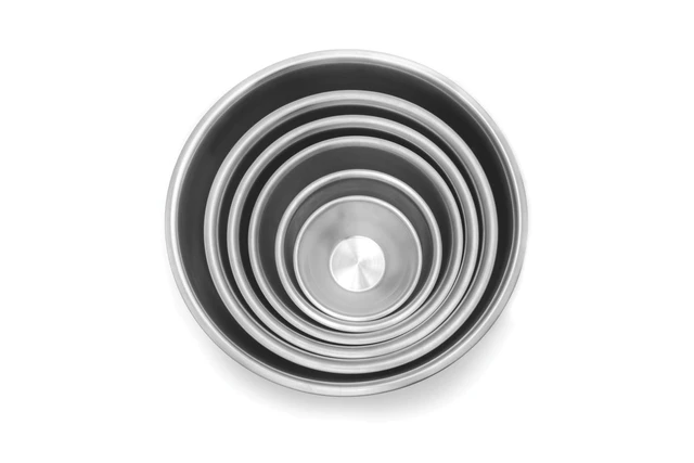 Alt view image 5 of 7 - 6-Piece Nesting Stainless Steel Polished Mixing Bowls Set | 0.5, 1.25, 2.75, 4.25, 6.25 and 10.75 Quart Mixing Bowl Set | Nesting Bowls For Easy Storage | Durable Stainless Steel Bowls