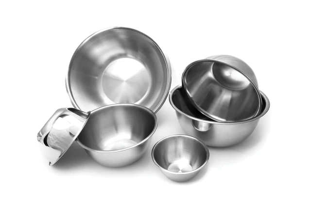 Alt view image 6 of 7 - 6-Piece Nesting Stainless Steel Polished Mixing Bowls Set | 0.5, 1.25, 2.75, 4.25, 6.25 and 10.75 Quart Mixing Bowl Set | Nesting Bowls For Easy Storage | Durable Stainless Steel Bowls