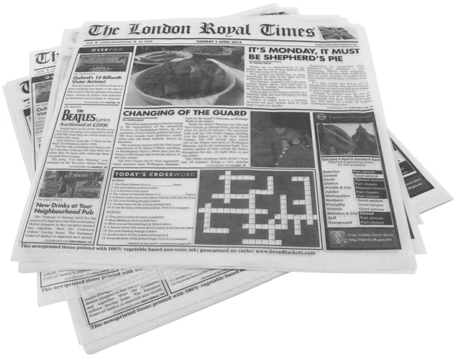 Main image of 12" x 12" White Food-Safe London Newsprint Liner (Pack of 1000)