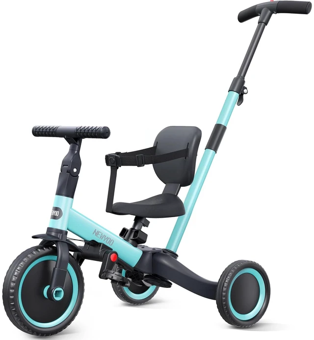 Main image of TR007 5-in-1 Tricycle for Toddlers 1-3, Toddler Bike, Birthday Gift | Toddler Trike with Push Handle Lets Parents Steer and Converts to Balance Bike, Fun Outdoor Toy for Boys and Girls, Blue
