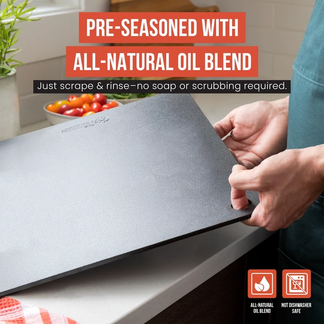 Alt view image 6 of 7 - Pizza Steel for Oven 16"x16", 1/4" Thick, With Lifting Holes | Baking Steel For Oven Doubles As Baking Stone Or Grill Use; Produces Crispy Crust, Restaurant-style Pizza And Sourdough Bread