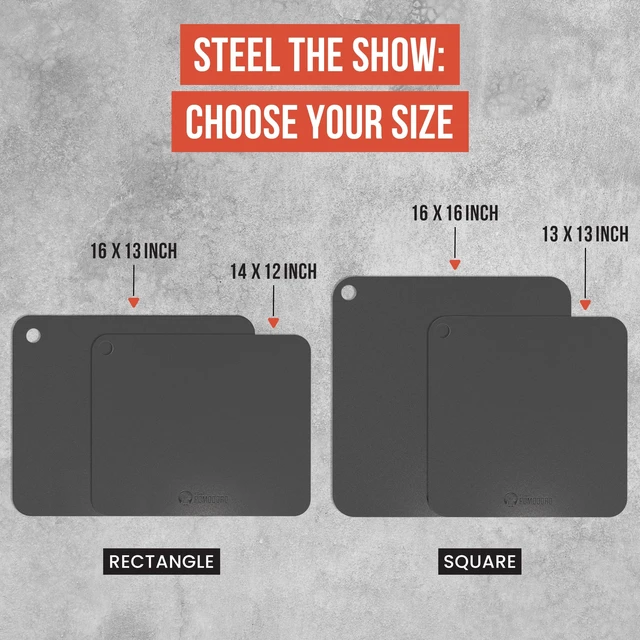 Alt view image 7 of 7 - Pizza Steel for Oven 16"x16", 1/4" Thick, With Lifting Holes | Baking Steel For Oven Doubles As Baking Stone Or Grill Use; Produces Crispy Crust, Restaurant-style Pizza And Sourdough Bread