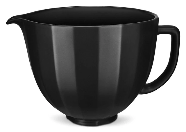 Alt view image 2 of 4 - 5Q Black Shell Ceramic Bowl, for 5Q Tilt-Head Mixers, KSM2CB5PBS | Durable Ceramic, Freezer-Microwave-Oven-Dishwasher-safe, Fits all 4.5 and 5 quart Tilt-Head Stand Mixers
