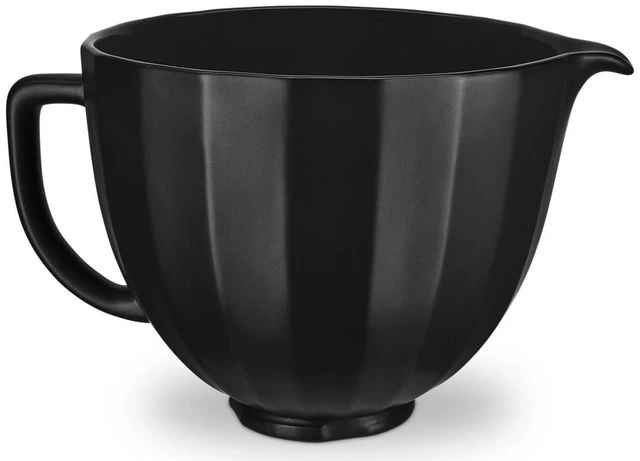 Main image of 5Q Black Shell Ceramic Bowl, for 5Q Tilt-Head Mixers, KSM2CB5PBS | Durable Ceramic, Freezer-Microwave-Oven-Dishwasher-safe, Fits all 4.5 and 5 quart Tilt-Head Stand Mixers