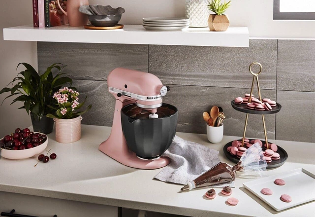 Alt view image 3 of 4 - 5Q Black Shell Ceramic Bowl, for 5Q Tilt-Head Mixers, KSM2CB5PBS | Durable Ceramic, Freezer-Microwave-Oven-Dishwasher-safe, Fits all 4.5 and 5 quart Tilt-Head Stand Mixers