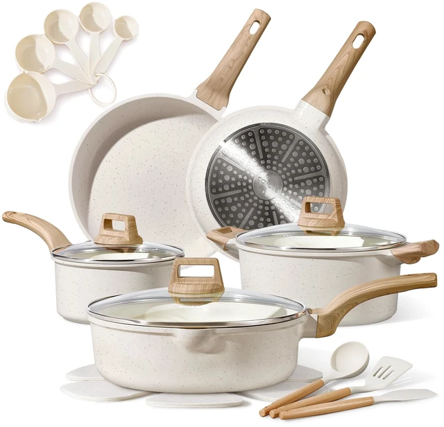 Main image of 20pcs Pots and Pans Set, Nonstick Cookware Sets | Induction Cooking, Ultra Durable, Easy to Clean, Even Heating, All-Stovetop Compatible, PFOA-Free Kitchen Set