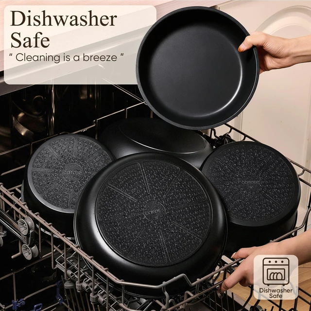 Alt view image 5 of 7 - 21pcs Pots and Pans Set Non Stick, Detachable Handle Cookware, Black | Induction Compatible, Dishwasher & Oven Safe, Space Saving, for Camping/RV/Traveling, Kitchen Cooking Set, House Warming Gift