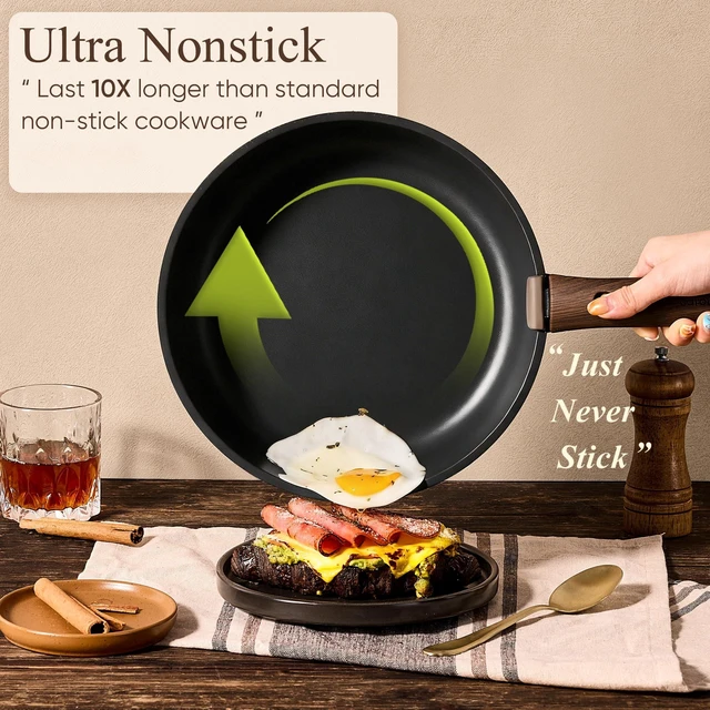 Alt view image 3 of 7 - 21pcs Pots and Pans Set Non Stick, Detachable Handle Cookware, Black | Induction Compatible, Dishwasher & Oven Safe, Space Saving, for Camping/RV/Traveling, Kitchen Cooking Set, House Warming Gift
