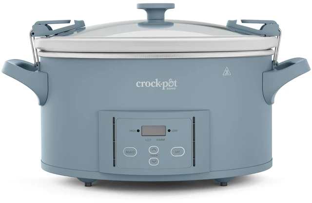 Main image of Design Series 7-Quart Programmable Slow Cooker, Morning Haze Blue