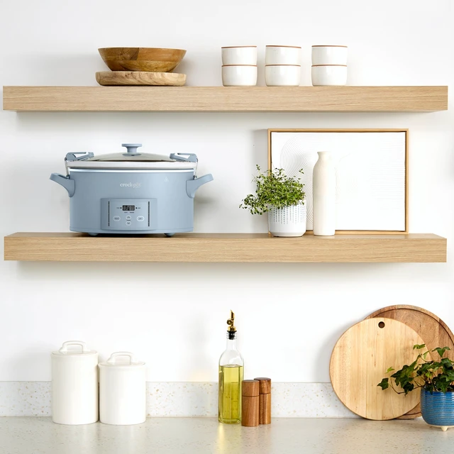 Alt view image 2 of 7 - Design Series 7-Quart Programmable Slow Cooker, Morning Haze Blue