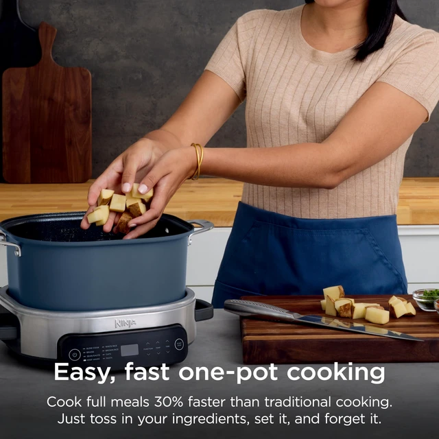 Alt view image 2 of 7 - Everyday PossibleCooker Pro, 6.5-qt, Midnight Blue, MC1101 | 10-in-1, 8 functions: Slow Cook, Sear/Sauté, Braise, Rice, Oats & Pasta. Replaces 10 appliances, cool-touch handles.