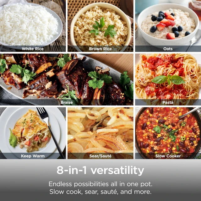 Alt view image 7 of 7 - Everyday PossibleCooker Pro, 6.5-qt, Midnight Blue, MC1101 | 10-in-1, 8 functions: Slow Cook, Sear/Sauté, Braise, Rice, Oats & Pasta. Replaces 10 appliances, cool-touch handles.