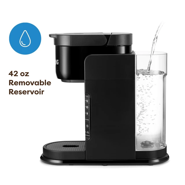 Alt view image 4 of 7 - K-Express Single Serve K-Cup Pod Coffee Maker, Black | 3 Brew Sizes, 42oz Removable Reservoir, Strong Brew Button Feature, Travel Mug Friendly, Works with All K-Cup Pods