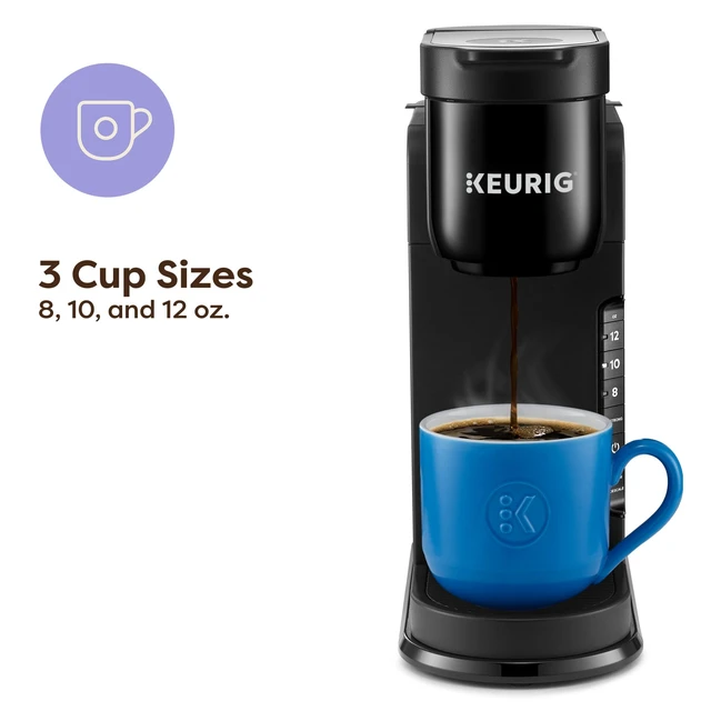 Alt view image 3 of 7 - K-Express Single Serve K-Cup Pod Coffee Maker, Black | 3 Brew Sizes, 42oz Removable Reservoir, Strong Brew Button Feature, Travel Mug Friendly, Works with All K-Cup Pods