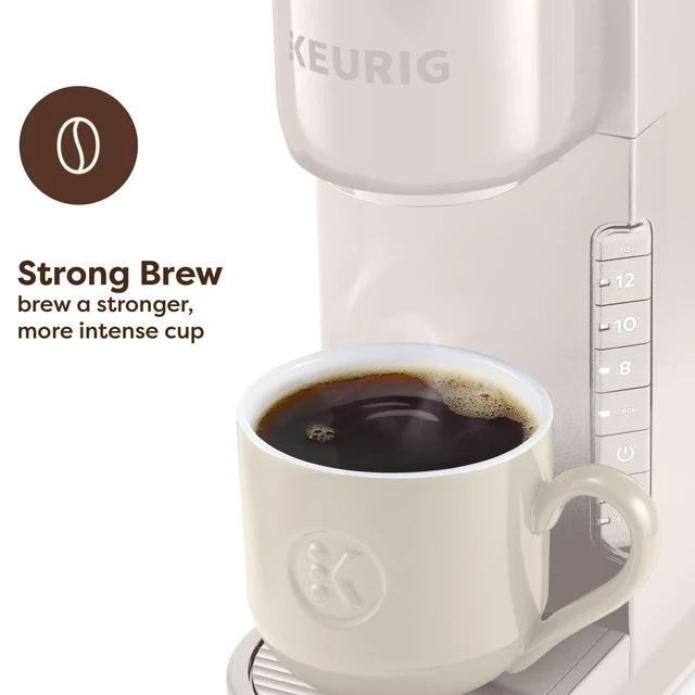 Alt view image 2 of 7 - K-Express Single Serve K-Cup Pod Coffee Maker, Warm Stone | 3 Brew Sizes, 42oz Removable Reservoir, Strong Brew Button Feature, Travel Mug Friendly, Works with All K-Cup Pods