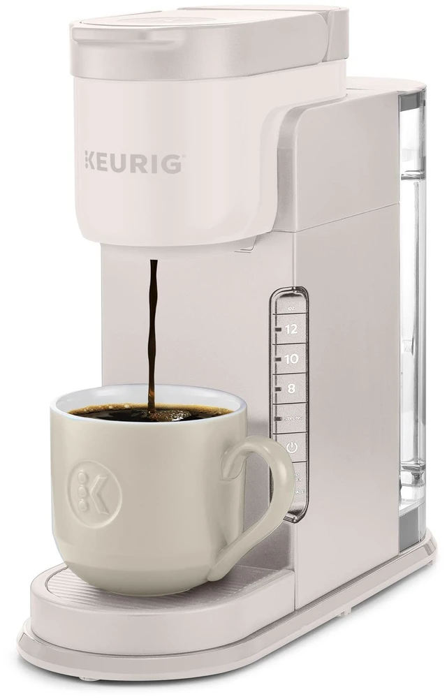 Main image of K-Express Single Serve K-Cup Pod Coffee Maker, Warm Stone | 3 Brew Sizes, 42oz Removable Reservoir, Strong Brew Button Feature, Travel Mug Friendly, Works with All K-Cup Pods