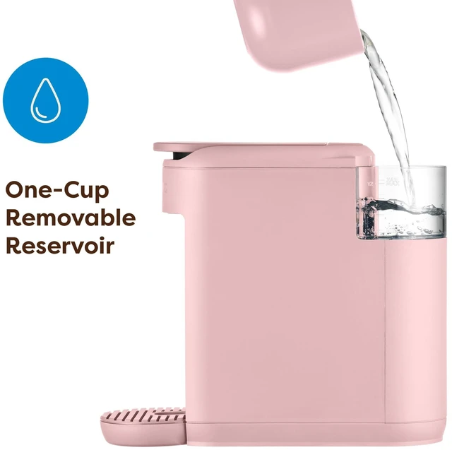Alt view image 4 of 7 - K-Mini Mate Single Serve K-Cup Pod Coffee Maker, Pink Sands | Brews Up to 12 oz Cup, Compact Portable Coffee Machine for Small Spaces, Great for Dorms & Offices