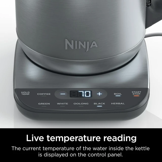 Alt view image 6 of 6 - Precision Electric Kettle, 7-Cup, Rapid Boil, Stainless, KT200