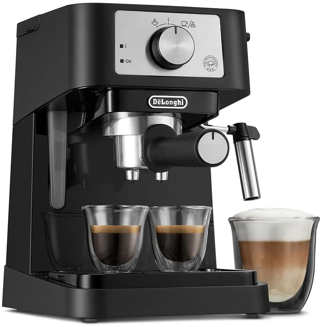 Main image of Stilosa Compact Manual Espresso Machine, Manual Milk Frother | #1 Worldwide Espresso Machine Maker, 15 Bar Pump Pressure, Stainless Steel Boiler, Frother, Compact Design