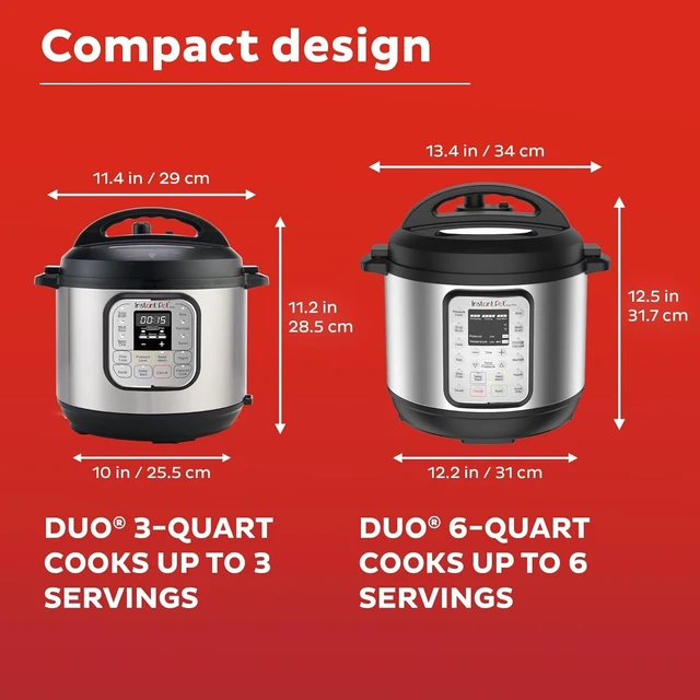 Alt view image 2 of 7 - 7-in-1 Mini Electric Pressure Cooker, Slow Rice Cooker, Steamer, Sauté, Yogurt Maker, Warmer & Sterilizer, Includes Free App with over 1900 Recipes, Stainless Steel, 3 Quart