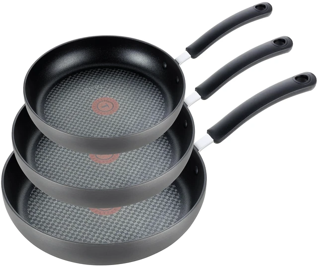 Main image of Ultimate Hard Anodized Nonstick Fry Pan Set 3 Piece: 8, 10.25, & 12 Inch, Oven Broiler Safe 400F, Kitchen Cookware Set, Pots and Pans Set Non Stick, Frying Pans, Skillets, Dishwasher Safe, Onyx