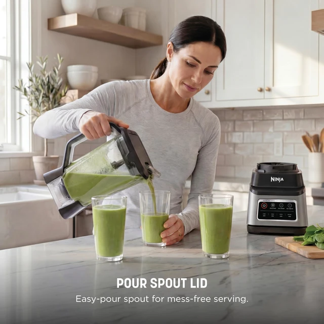 Alt view image 4 of 7 - Professional Plus Blender, Auto-iQ, 1400W, 72oz Pitcher, BN701 | 1400 peak-watt motor, 3 Auto-iQ presets for smoothies, frozen drinks & ice cream. Total Crushing blades. Dishwasher safe.