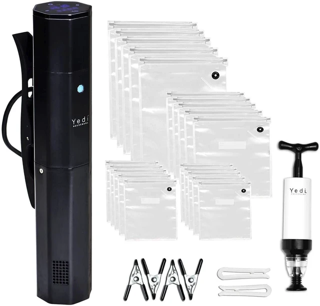 Main image of Sous Vide Cooker Kit, 1000W Sous Vide Machine, 20 Bags & Pump | Sous Vide Cooker