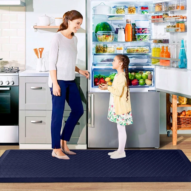 Alt view image 3 of 7 - Kitchen Floor Mat - 4/5 Inch Thick Anti-Fatigue Kitchen Rug | Waterproof Non-Slip Kitchen Mats and Rugs Heavy Duty Ergonomic Comfort Rug for Kitchen,Office,Sink,Laundry