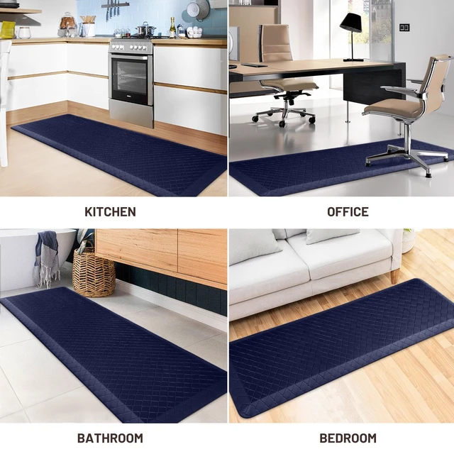 Alt view image 7 of 7 - Kitchen Floor Mat - 4/5 Inch Thick Anti-Fatigue Kitchen Rug | Waterproof Non-Slip Kitchen Mats and Rugs Heavy Duty Ergonomic Comfort Rug for Kitchen,Office,Sink,Laundry